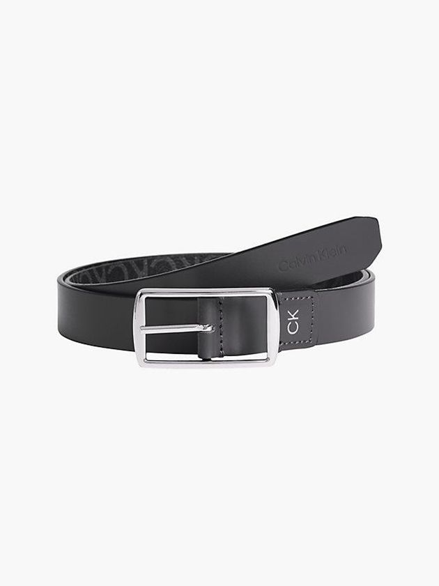 Calvin Klein USA Recycled Reversible Womens Belt Black 8615203-AH